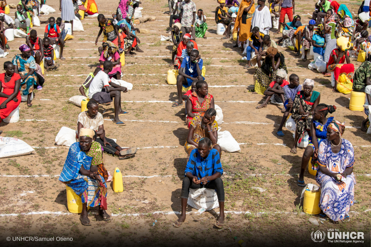 Social distancing- Food and relief items distributed during COVID-19 global pandemic