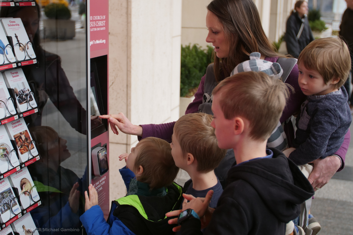 Church of Jesus Christ of Latter-day Saints Giving Machines