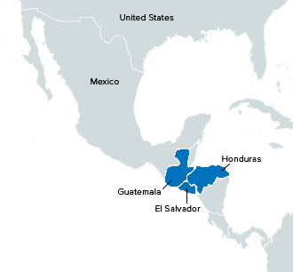 map of Central America