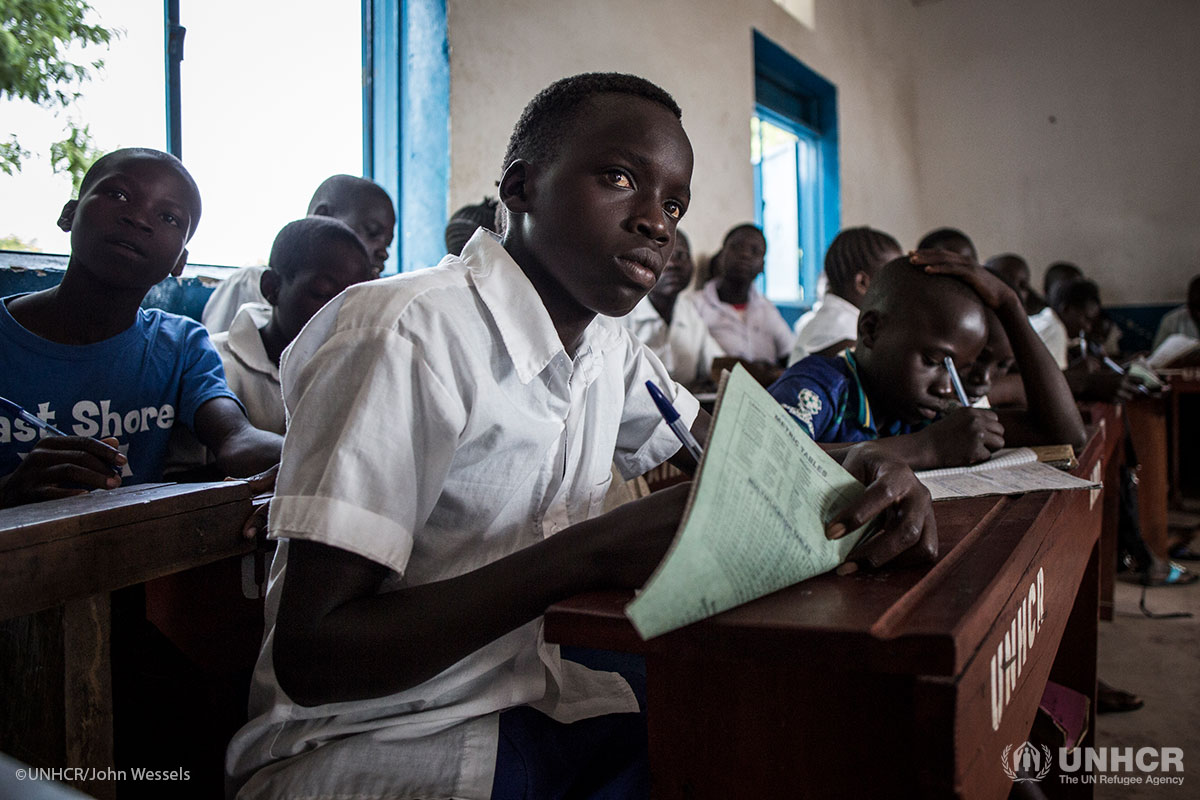 Gift loves learning and studies hard when he's in class.