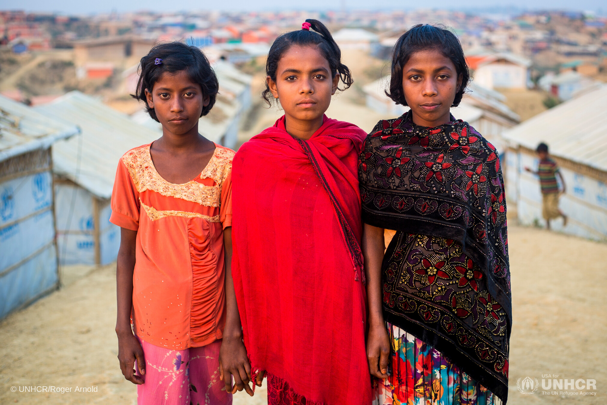 Girls-at-Kutupalong-refugee-camp