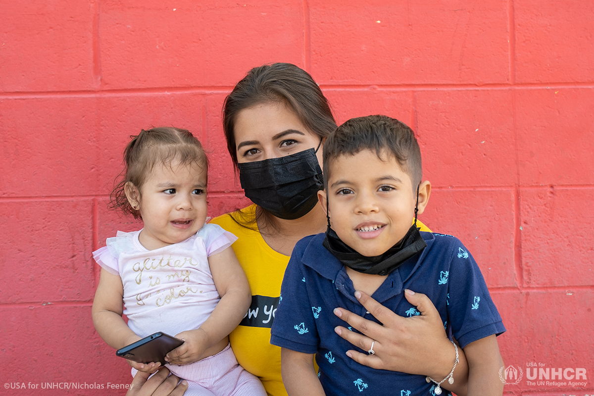 After a harrowing journey, a mother and two young children find refuge ...