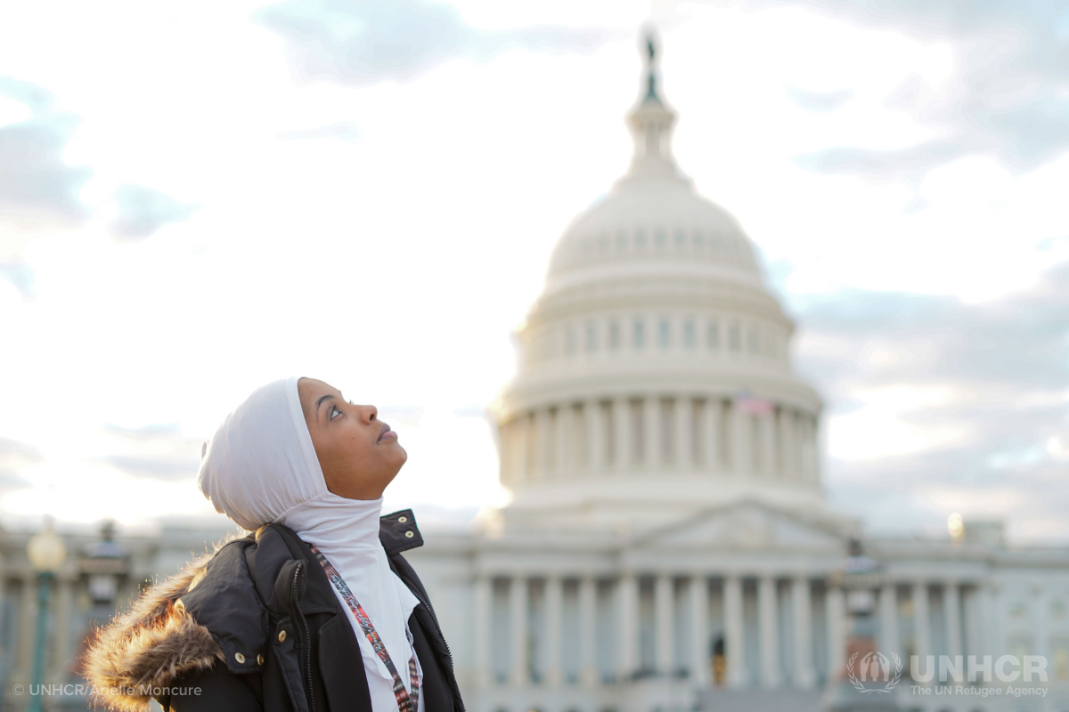 Habso Mohamud at U.S. Captiol in Washington DC