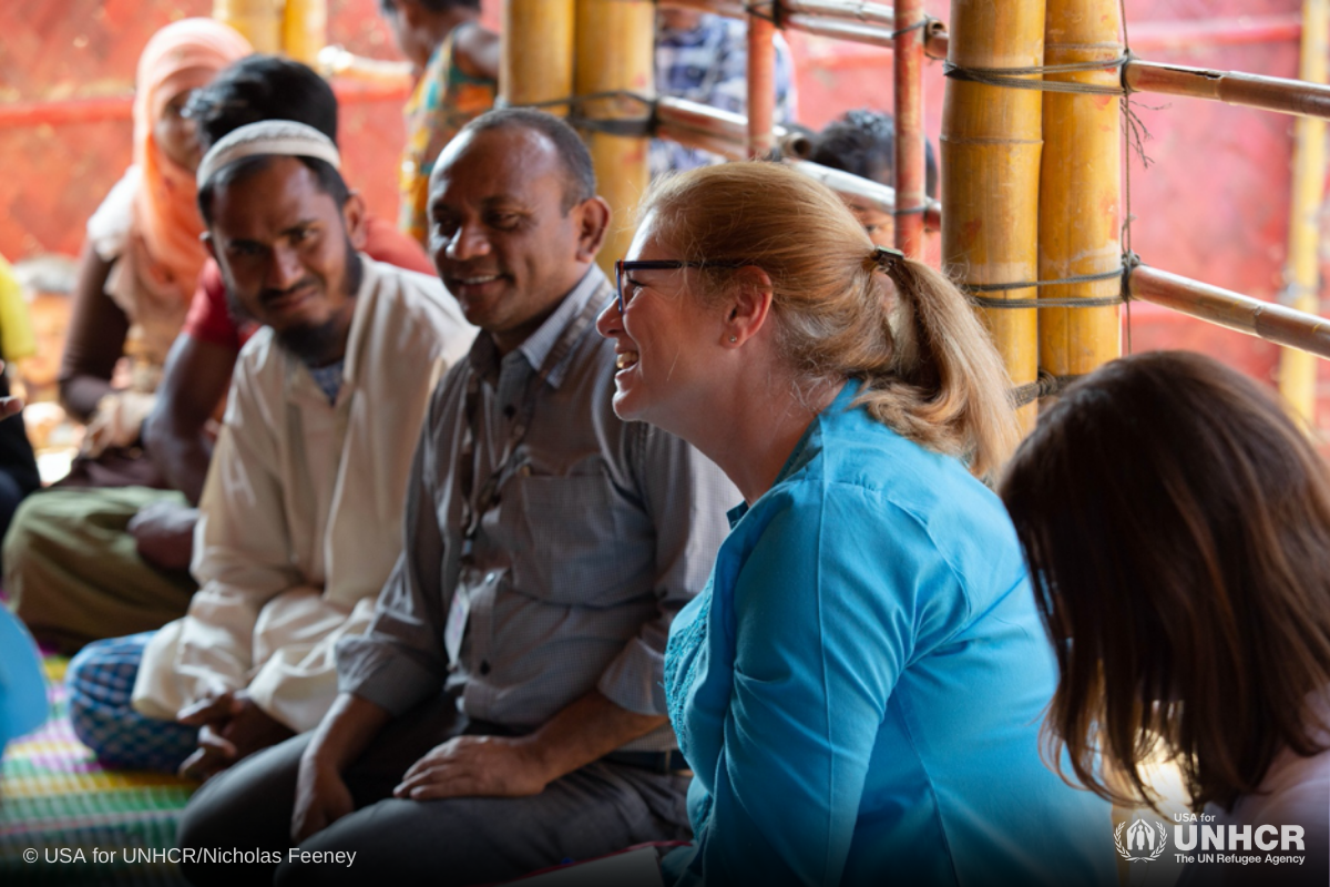 Anne Marie Grey in Kutupalong refugee camp