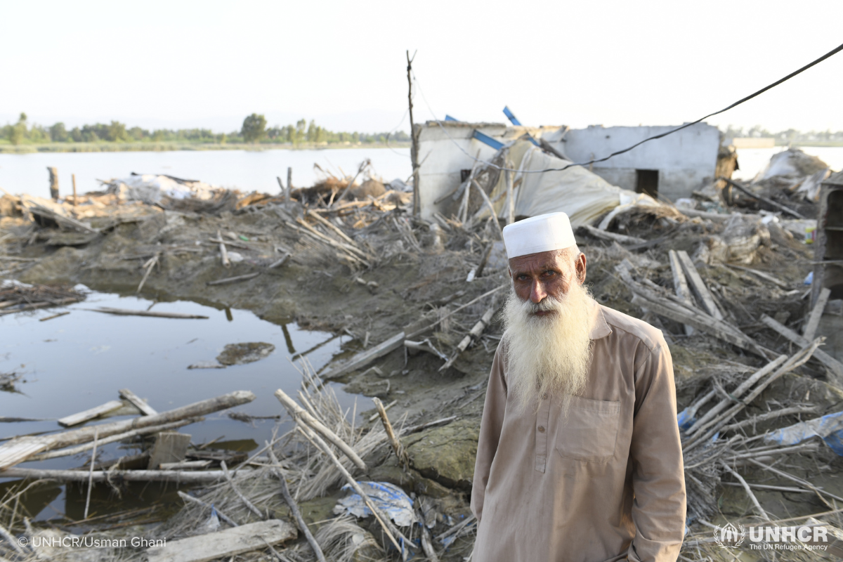 Afghan refugee displaced after heavy rains in Pakistan