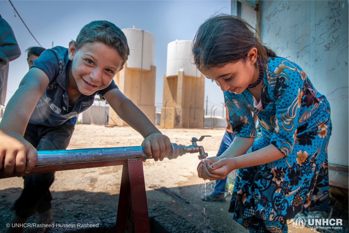 Syrian refugee children in Iraq