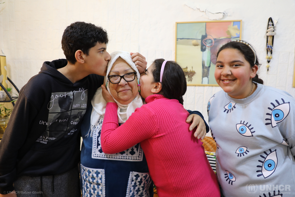 Iraqi grandmother Ashwaq in Jordan