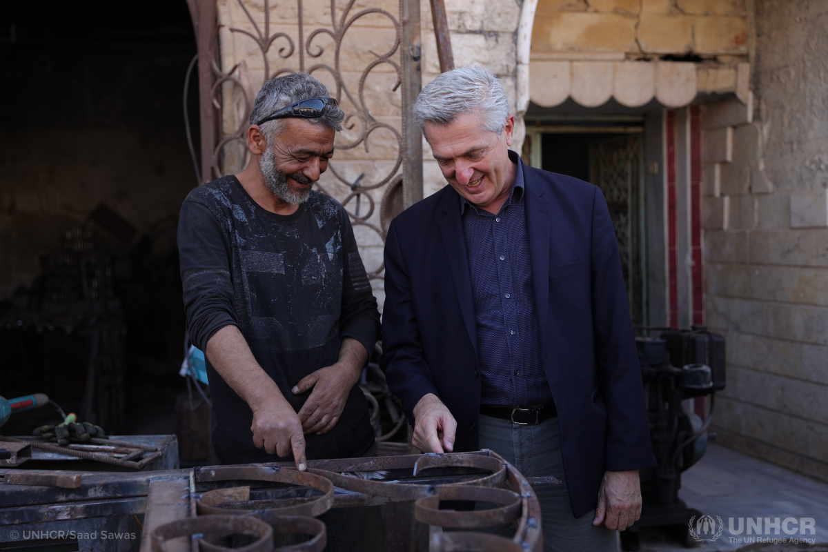 UN High Commissioner for Refugees Filippo Grandi in Syria