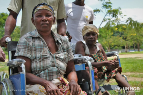 UNHCR provides assistance devices to people living with disabilities from displaced and host communities in Cabo Delgado, northern Mozambique.