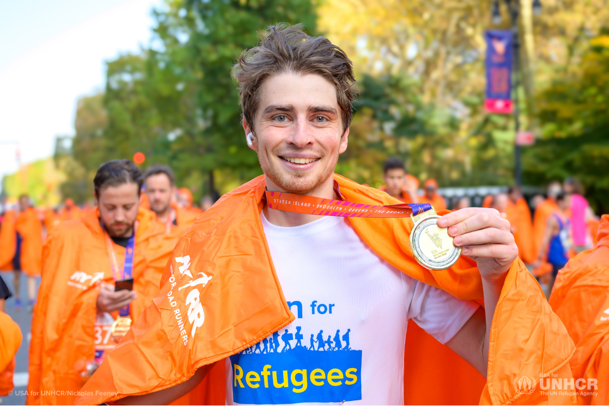 NYC Marathon runner fundraises for USA for UNHCR