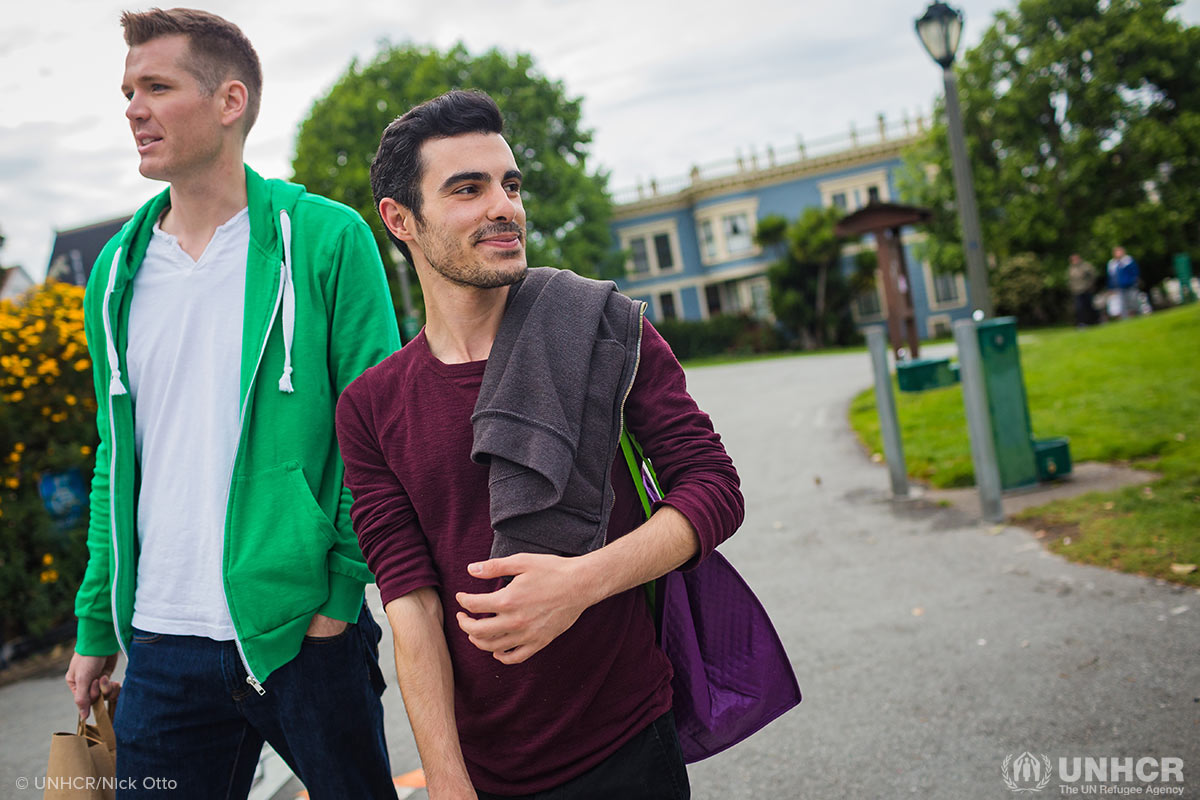 subhi and his partner walk