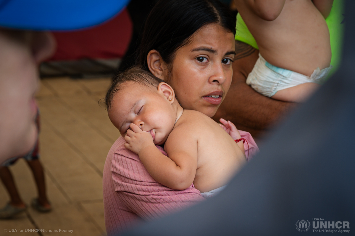 Venezuelan mother Eliangelica in Panama