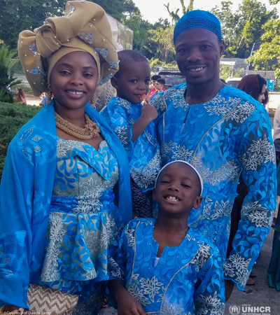 Dauda with Family