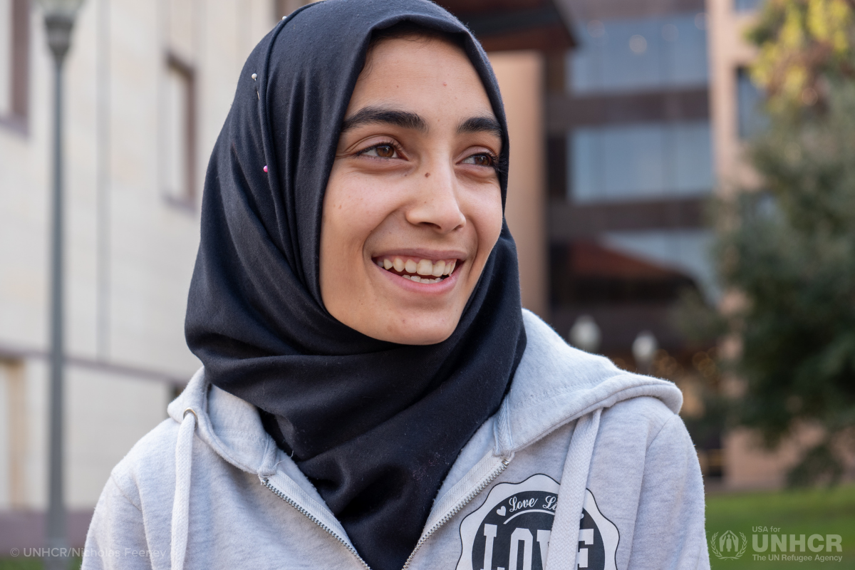 Afghan refugee Fatima in the United States