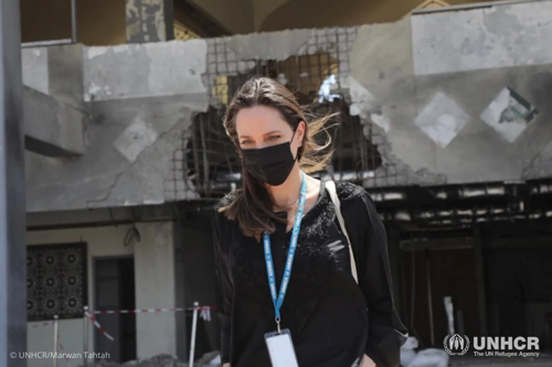 UNHCR Special Envoy Angelina Jolie arrives in Yemen on 6 March, 2022, on a visit to help draw attention to the catastrophic consequences of the seven-year conflict on the people of Yemen.