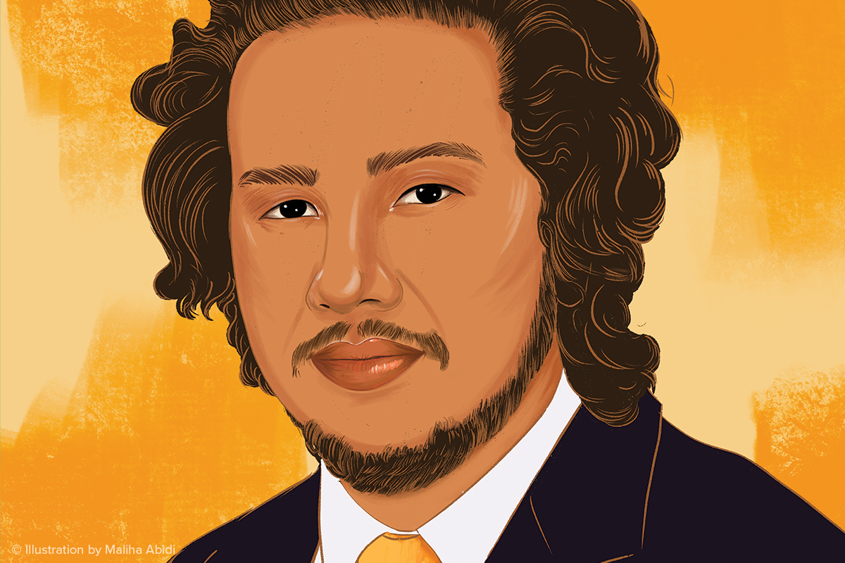 illustration portrait of bijaya